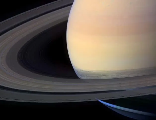 Saturn through best sale small telescope