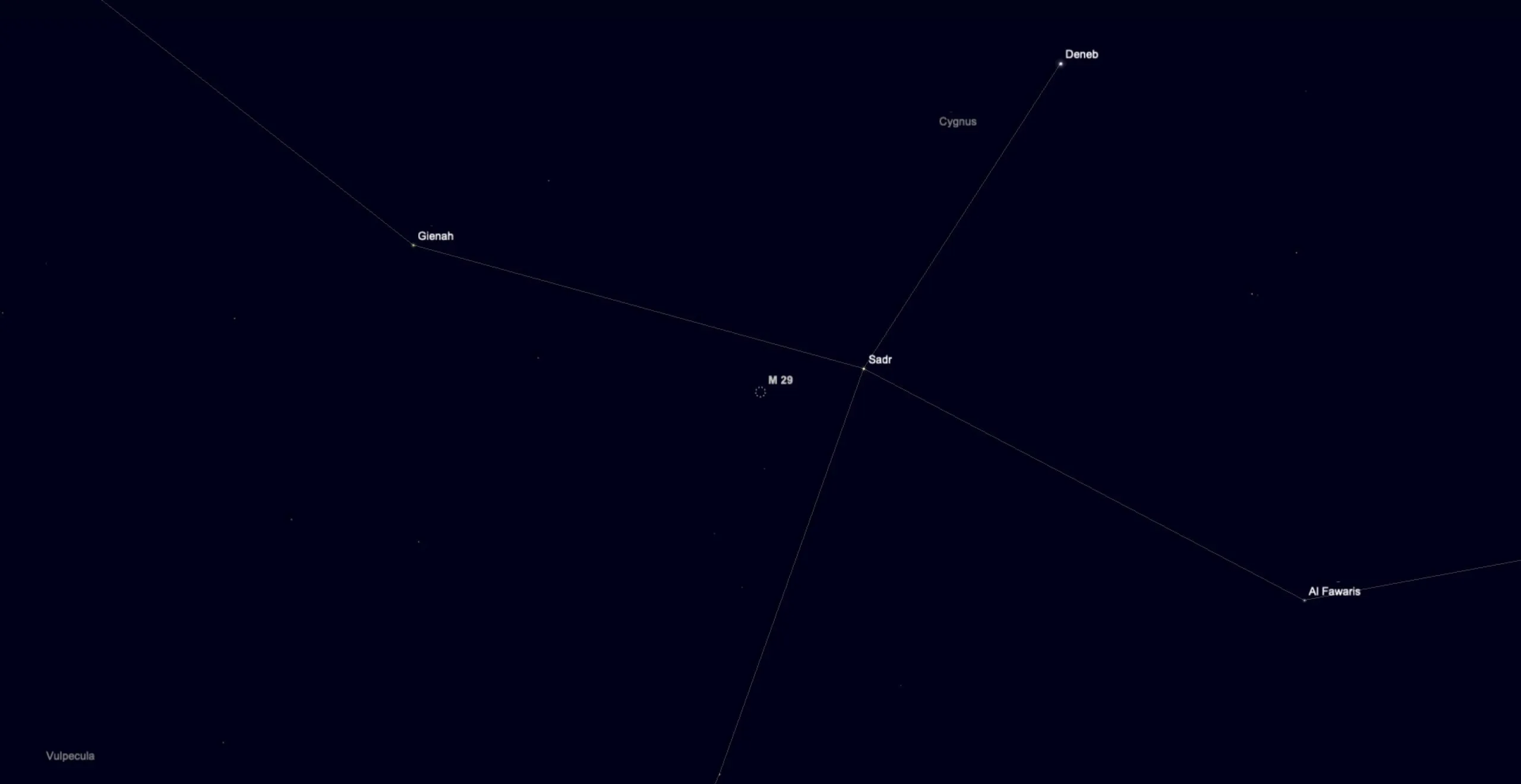 The open star cluster M29 in Cygnus