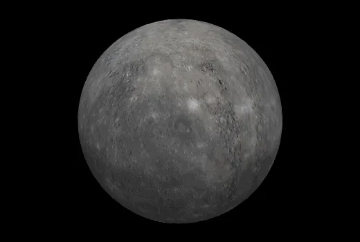 planet mercury surface